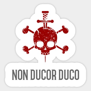 Non Ducor Duco Latin Phrase Sticker